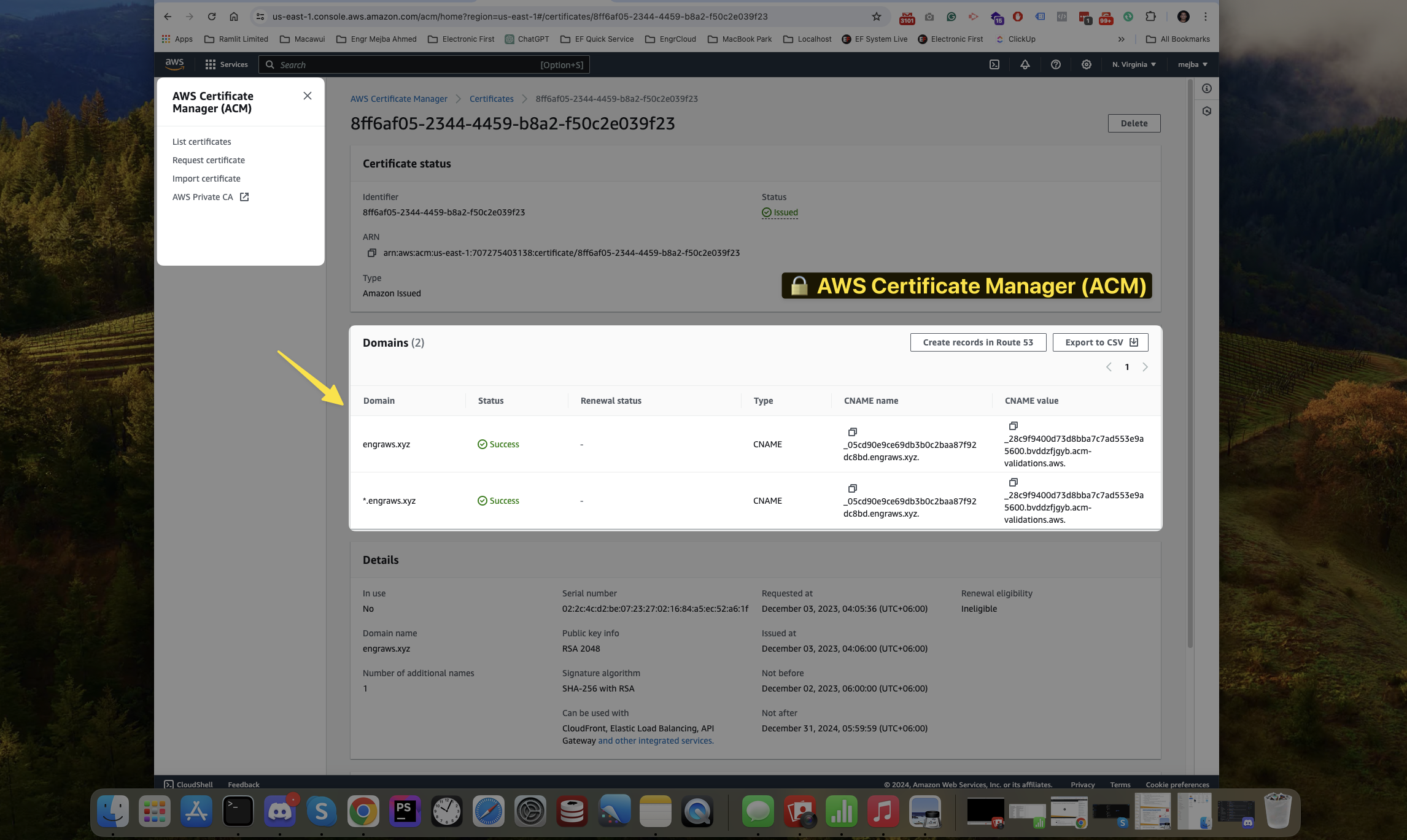 AWS Certificate Manager
